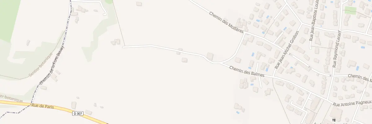 Plan du 313 Che des Balmes à L’Arbresle