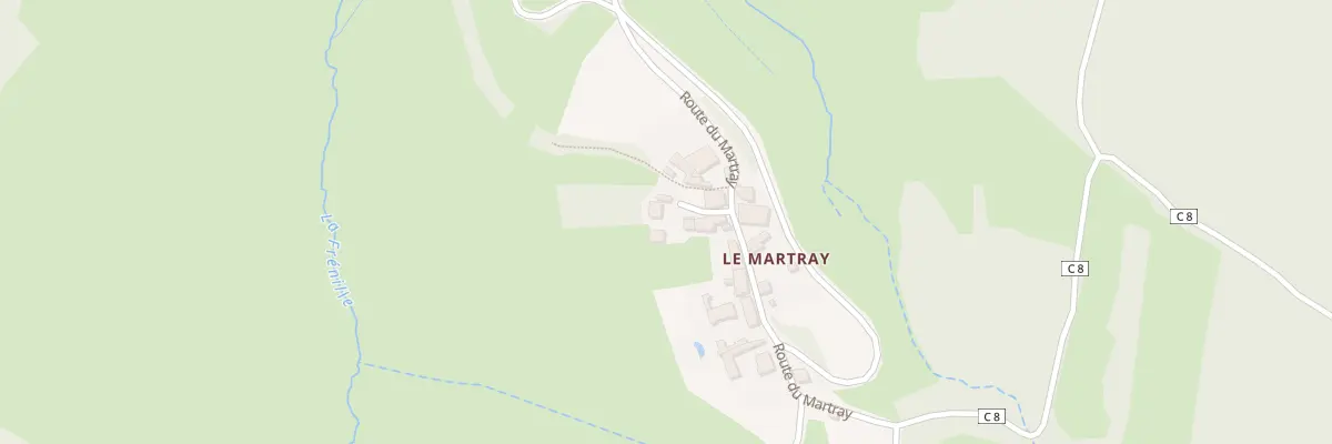 Plan du 5198 Le Martray à La Vineuse sur Fregande