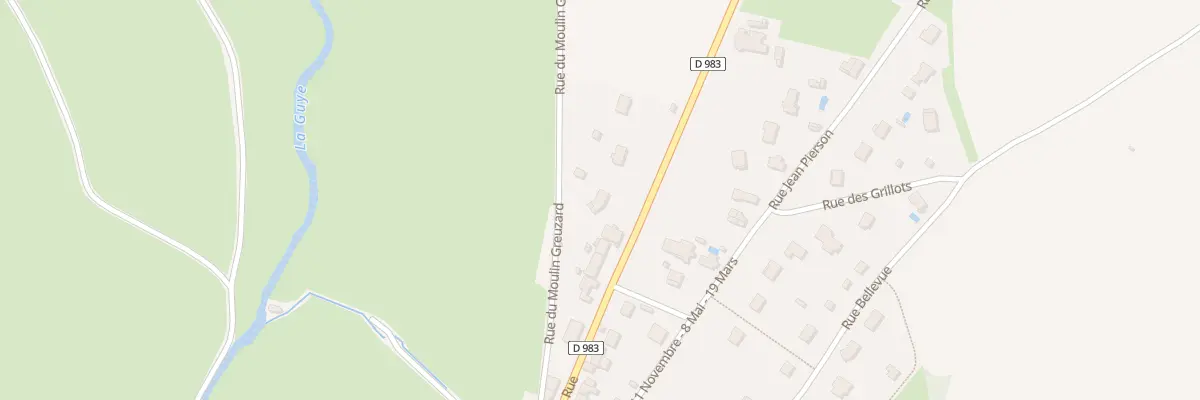 Plan du 2 Rue du Moulin Greuzard à Germagny