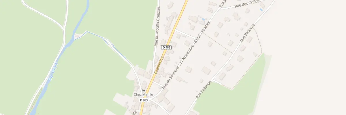 Plan du 15 Rue Grande Rue à Germagny