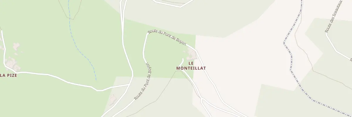 Plan du 2386A Pont de Boyon à Pranles