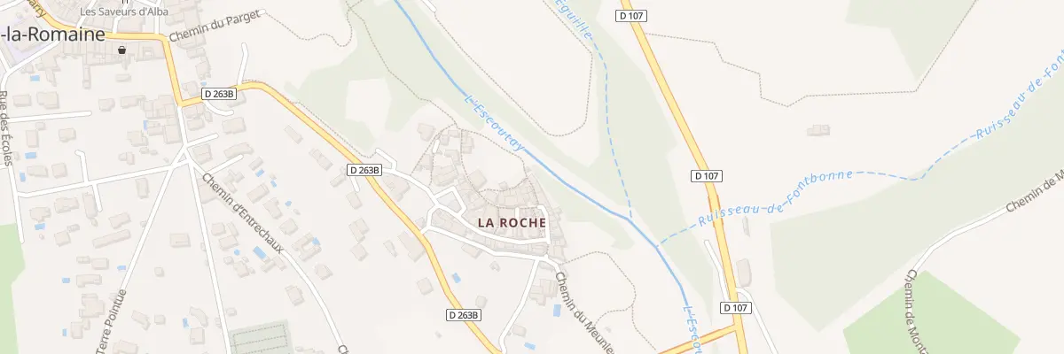 Plan du 5307 La Roche à Alba-la-Romaine
