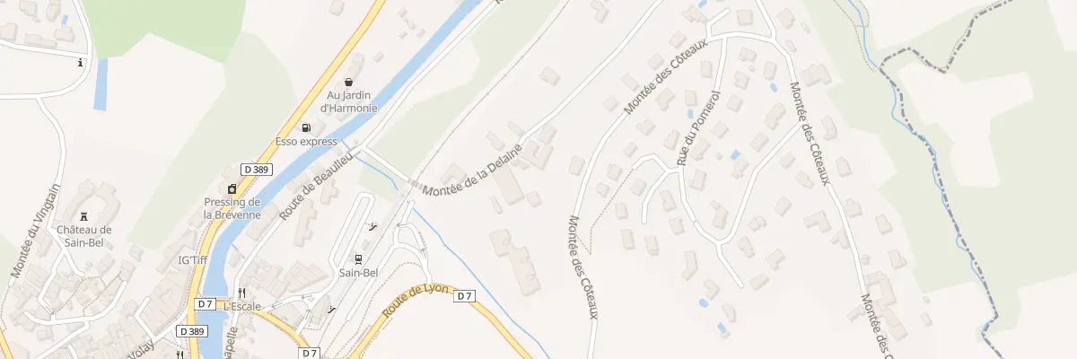 Plan du 80 Mte de la Delaine à Sain-Bel