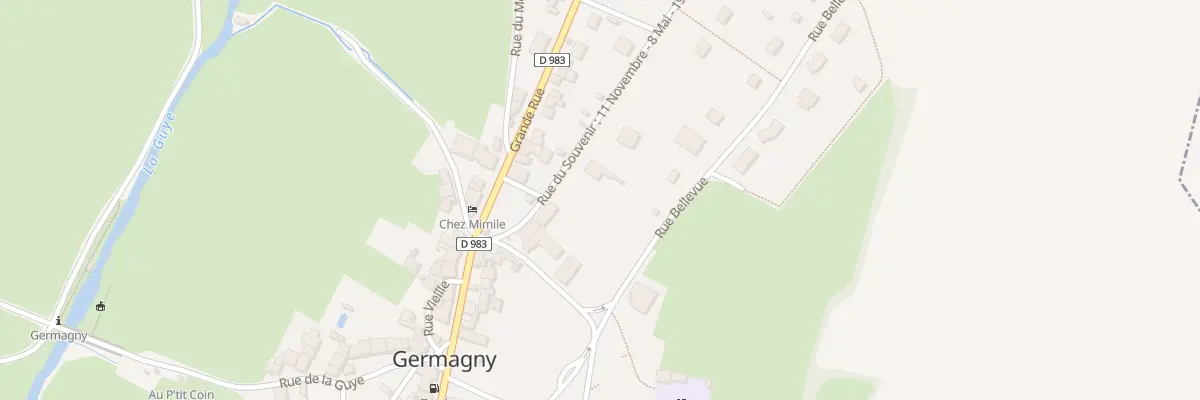 Plan du 2 Rue du Souvenir à Germagny
