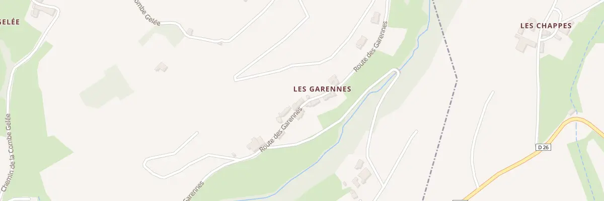 Plan du 857 Rte des Garennes à Beaujeu