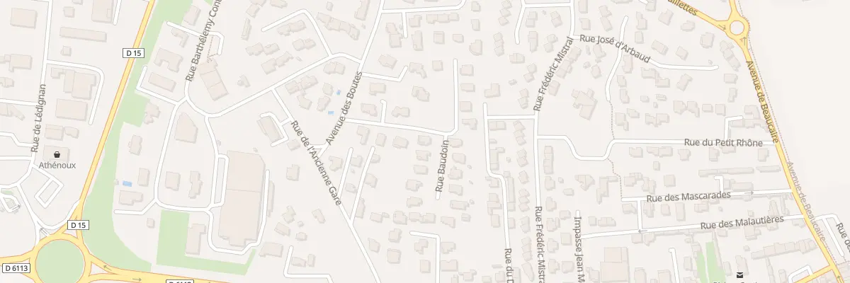 Plan du 8 Rue Baudouin à Fourques