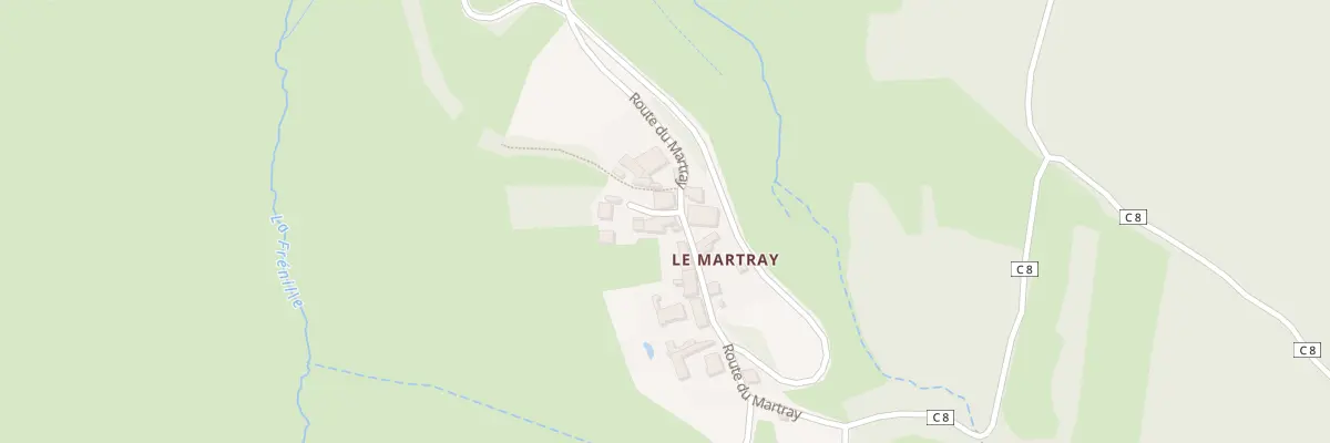 Plan du 5107 Le Martray à La Vineuse sur Fregande