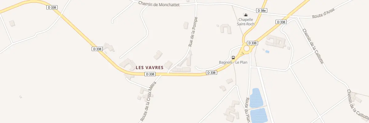 Plan du 5287 Les Vavres à Bagnols