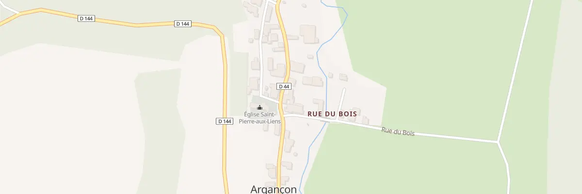 Plan du 25 Rue Principale à Argançon