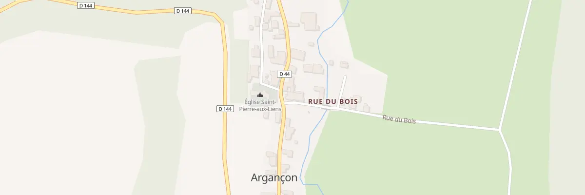 Plan du 1 Rue du Bois à Argançon