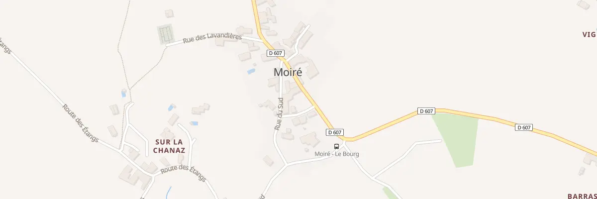Plan du Bourg à Moiré
