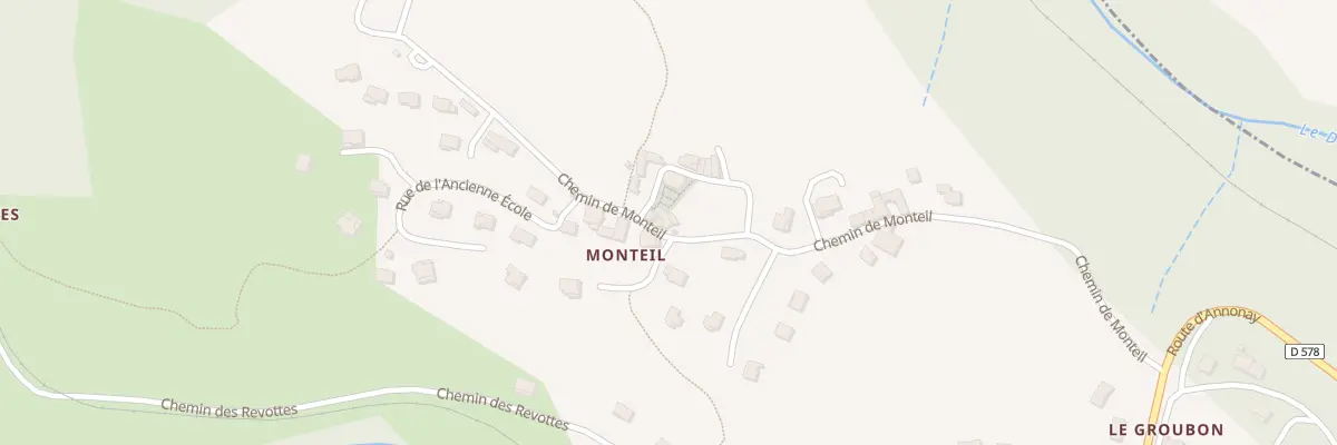 Plan du 430 Che de Monteil au Crestet