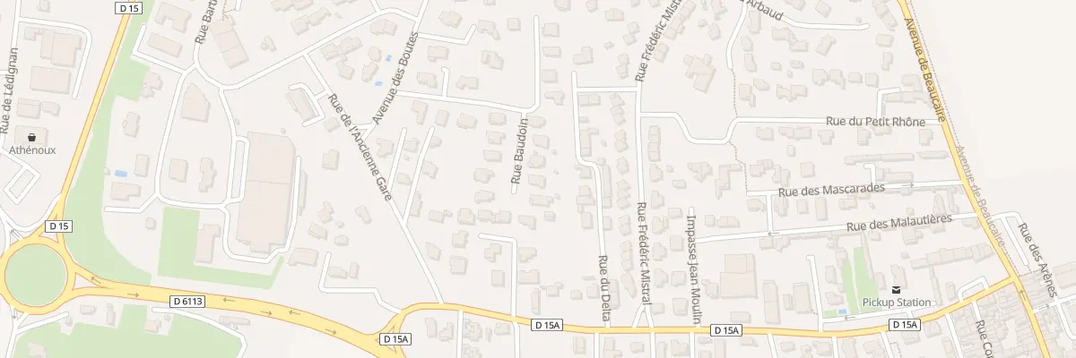 Plan du 20 Rue Baudouin à Fourques