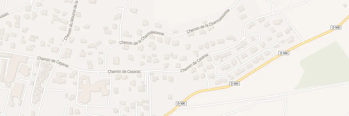 Plan du 647 Che de Ceserac à Montfrin