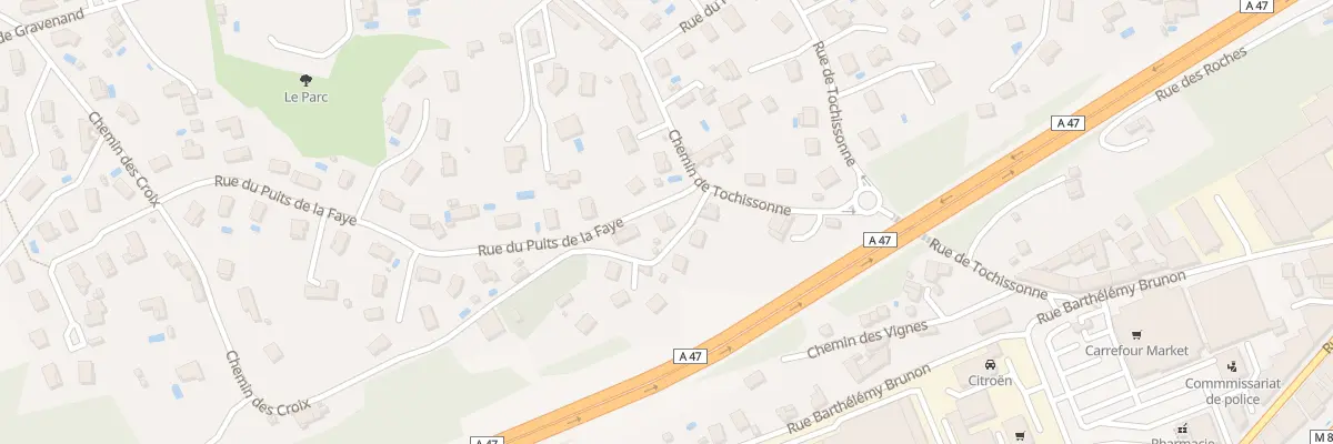 Plan du 1 Rue du Puits de la Faye à Rive-de-Gier