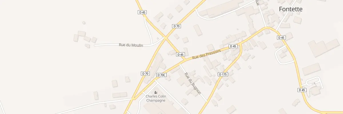 Plan du 2 Rue du Bugnon à Fontette