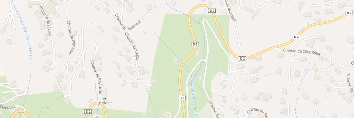 Plan du 885 Rte Départementale 2 à Coux