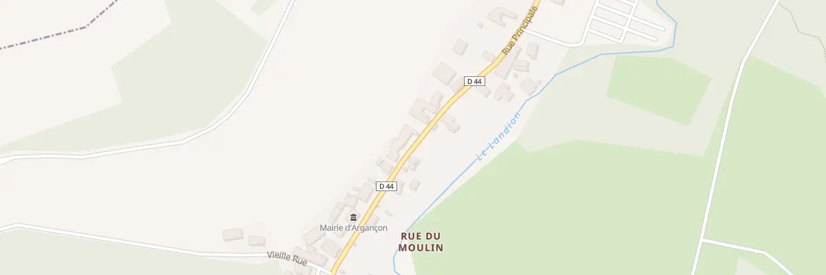 Plan du 16 Rue Principale à Argançon