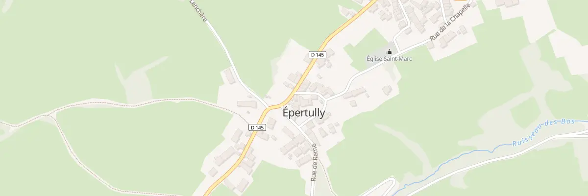 Plan du 4 Rue du Chateau à Épertully