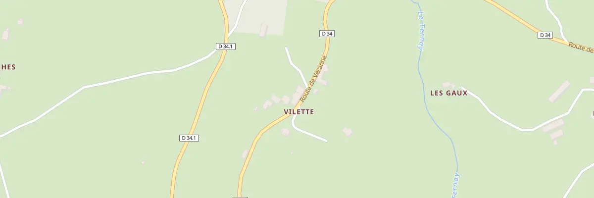 Plan du 381 Rte de Veranne à Colombier