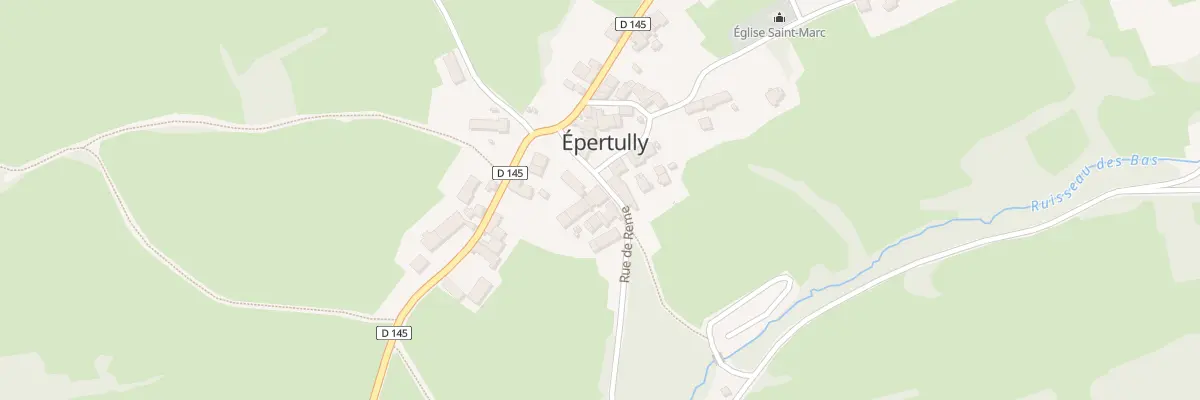 Plan du 4 Rue de Rème à Épertully