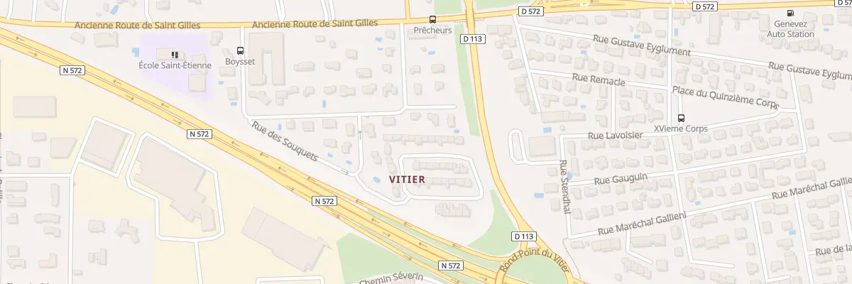 Plan du 23 Rue Angèle Vernet à Arles