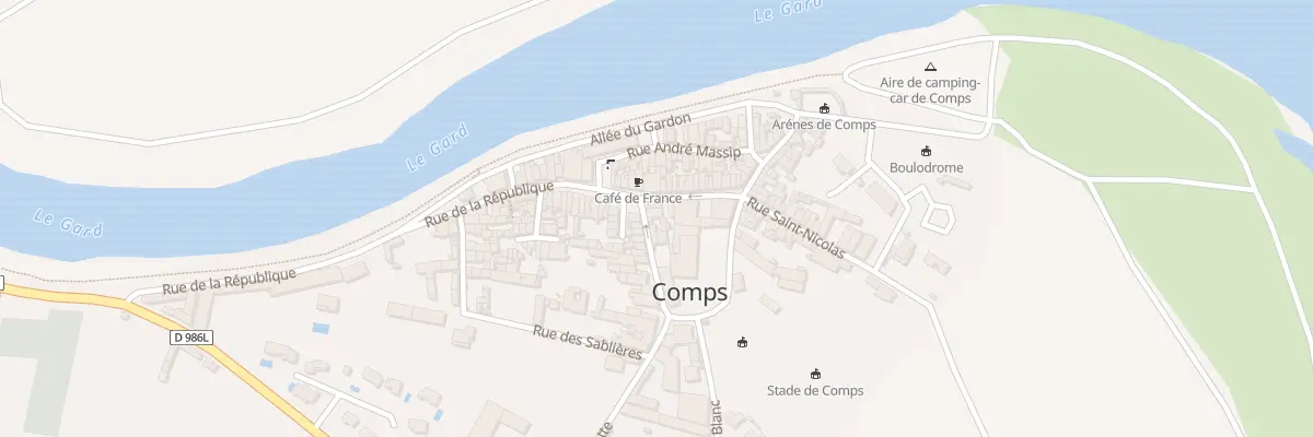Plan du 4 Rue du Provencal à Comps
