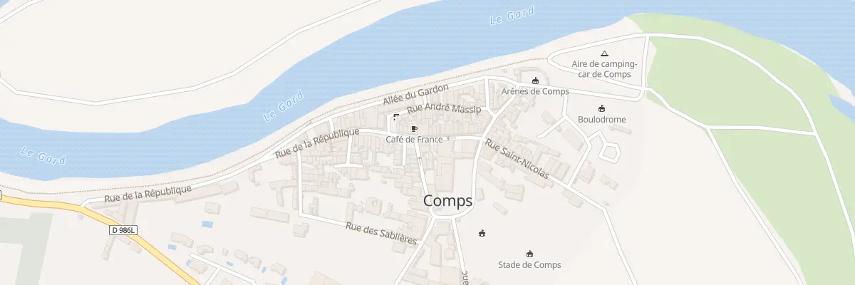 Plan du 3 Rue du Château à Comps