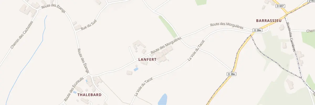 Plan du 5010 Lanfert à Moiré