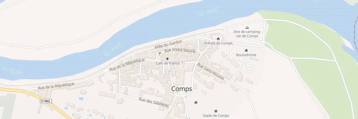 Plan du 8 Rue du Château à Comps
