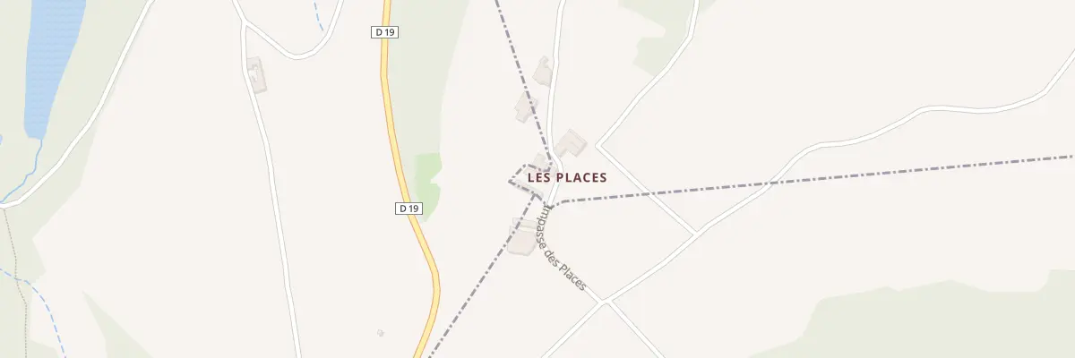 Plan du 5243 Les Places à Saint-Germain-Nuelles