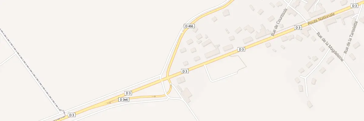 Plan du 1 Rte Nationale à Tilloy-et-Bellay