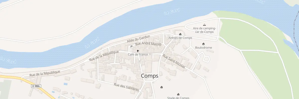 Plan du 10 Rue du Château à Comps