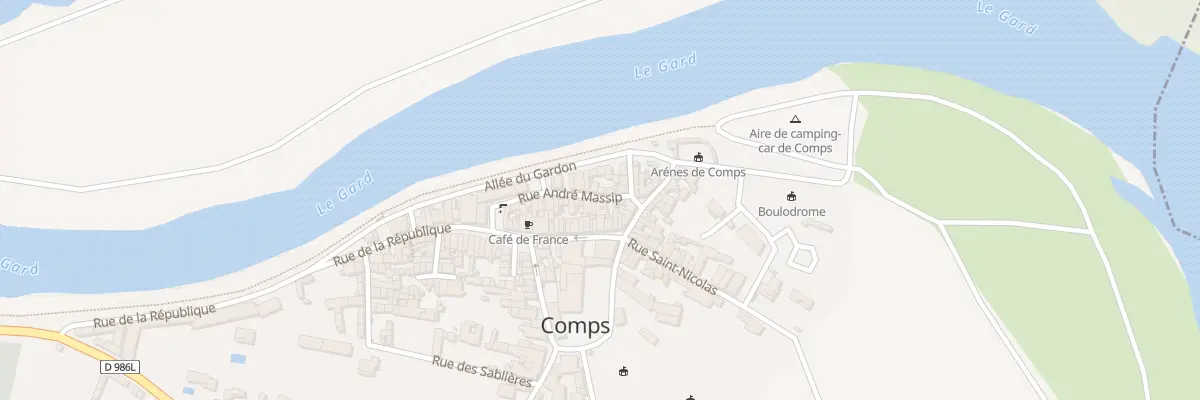 Plan du 13 Rue André Massip à Comps
