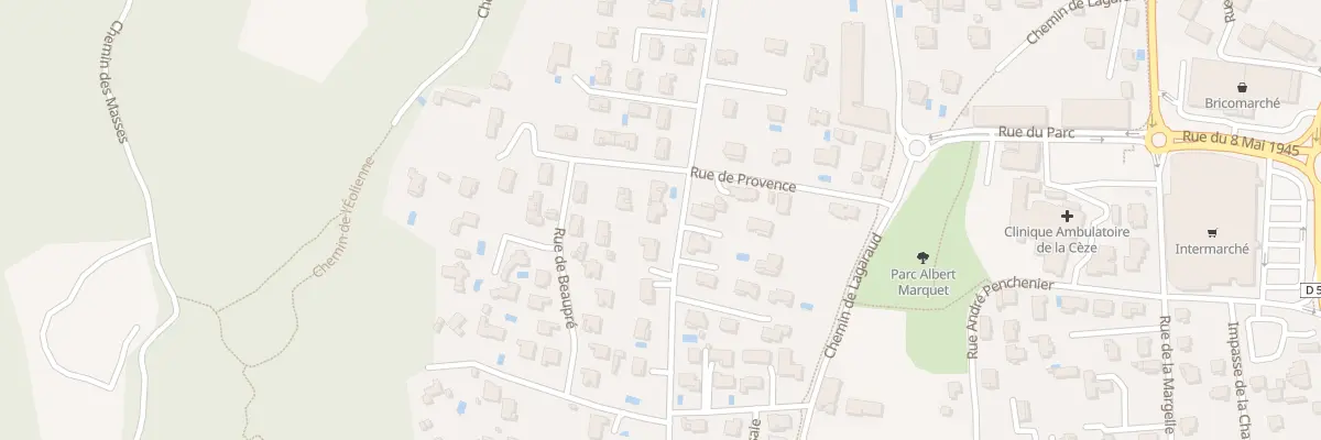 Plan du 608 Av de Fontresquières à Bagnols-sur-Cèze