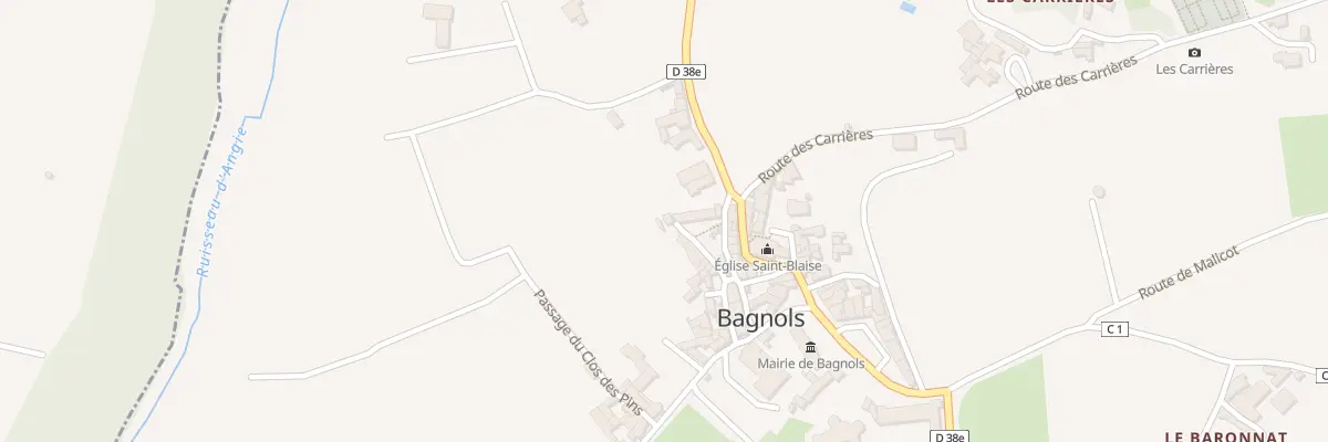 Plan du 5070 Au Bourg à Bagnols