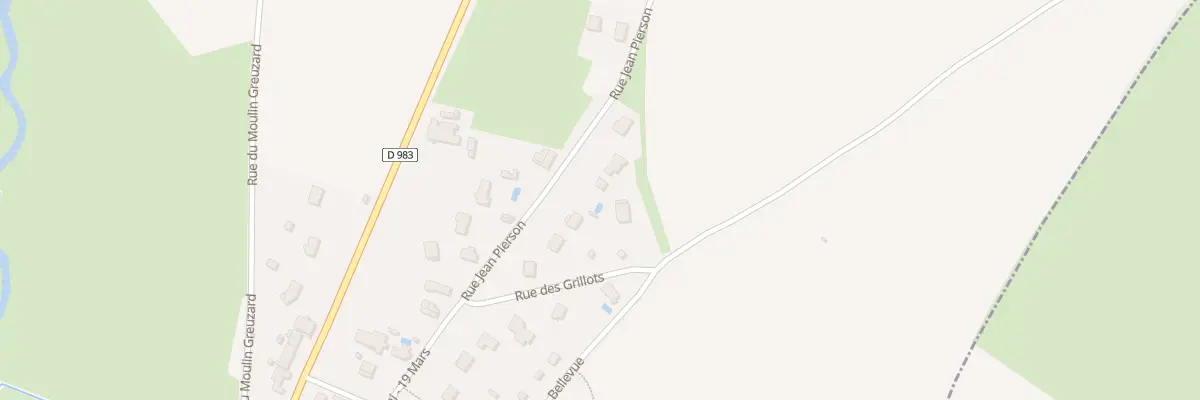Plan du 1 Rue des Grillots à Germagny