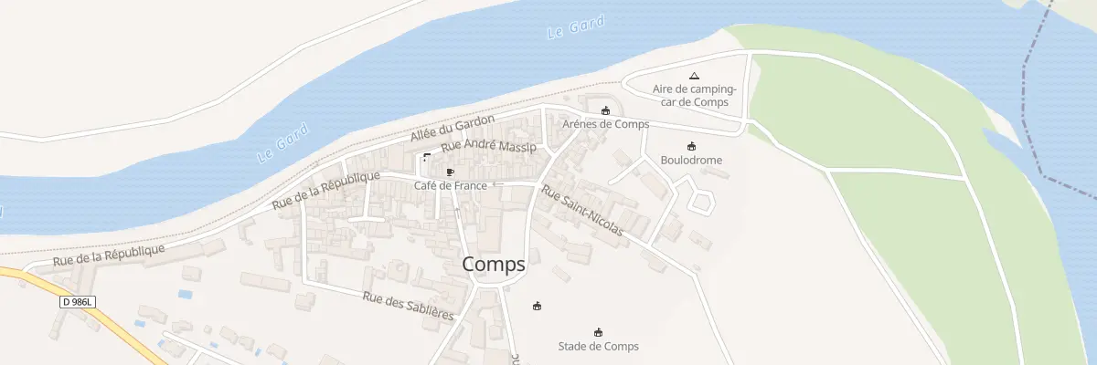 Plan du 2 Rue Saint-Nicolas à Comps