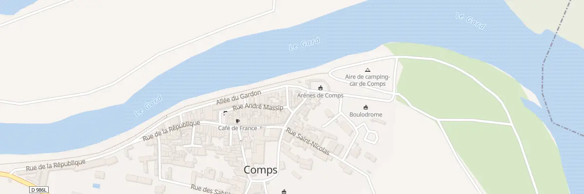 Plan du 6B Rue des Arènes à Comps