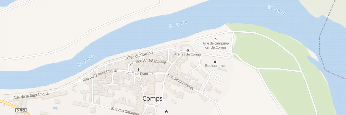 Plan du 6T Rue des Arènes à Comps