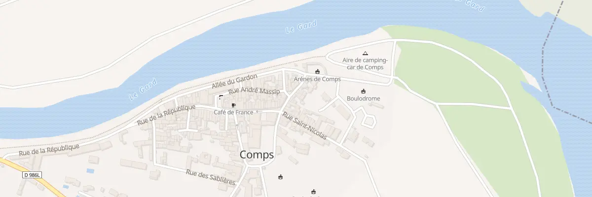 Plan du 11 Rue des Arènes à Comps
