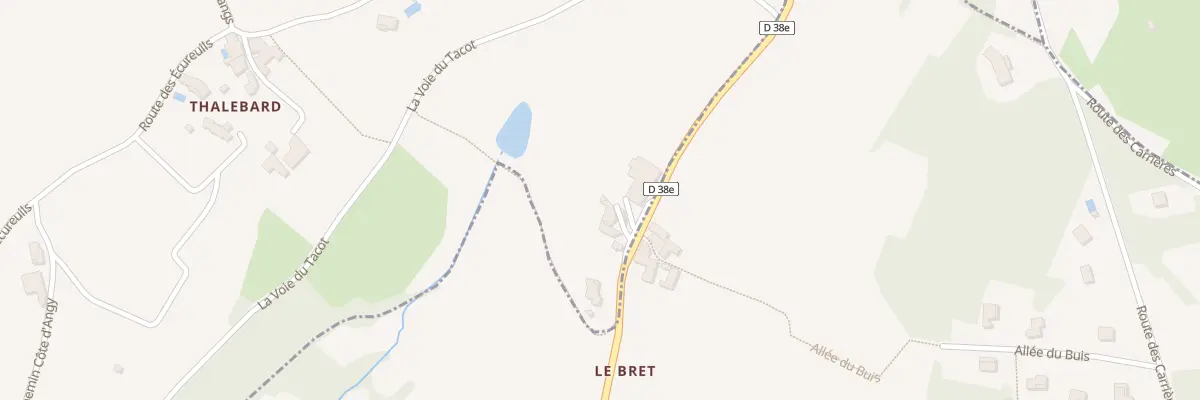 Plan du 5008 Le Bret à Moiré
