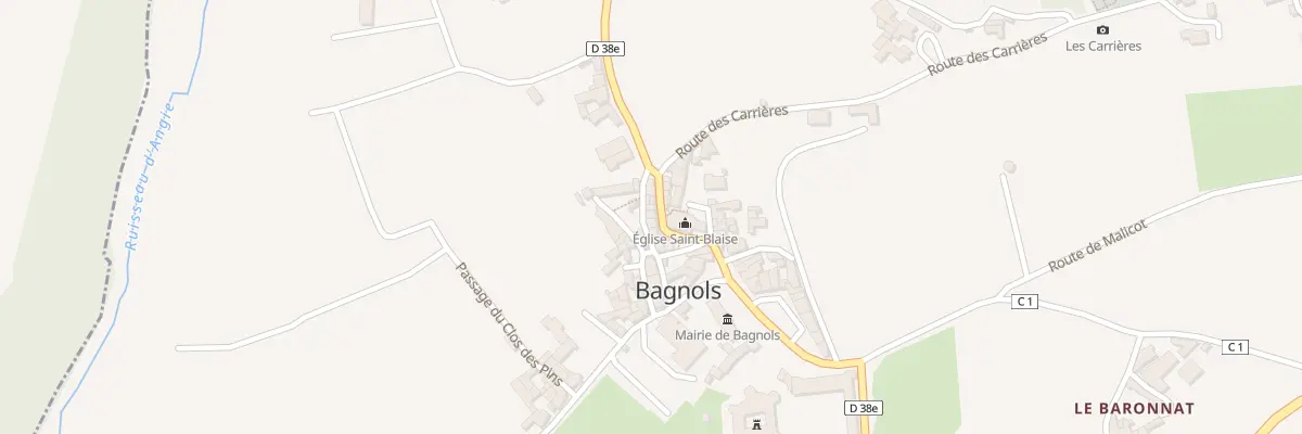 Plan du 5060 Au Bourg à Bagnols