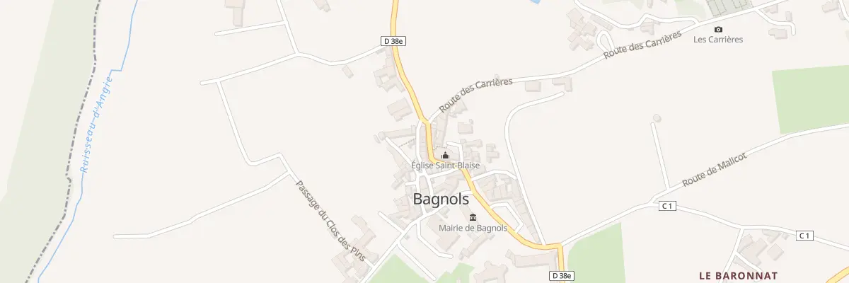 Plan du 61 Rte de Moiré à Bagnols