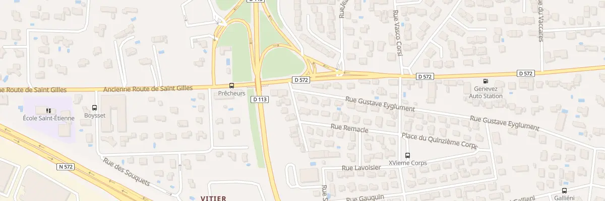 Plan du 2 Rue Gustave Eyglument à Arles