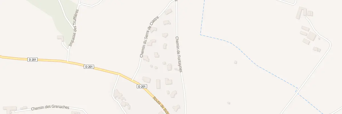 Plan du 305 Che de Fontaynes à Saint-Marcel-d’Ardèche