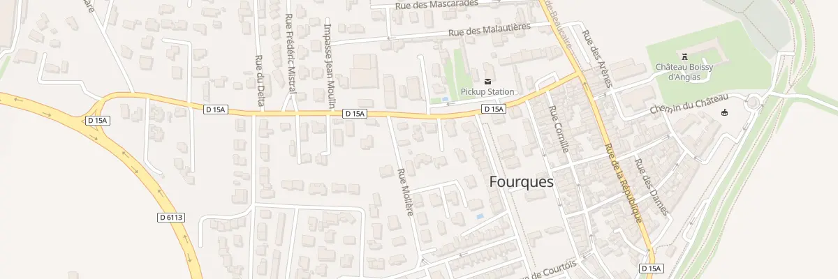 Plan du 6B Av de Nîmes à Fourques