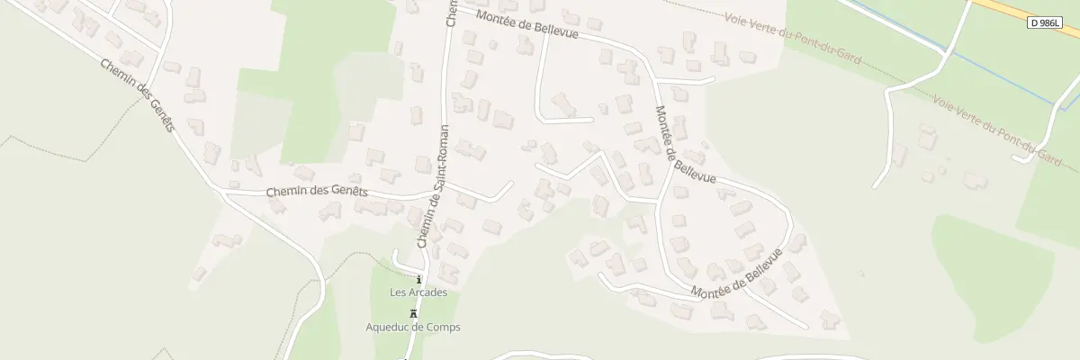 Plan du 567 Che de Saint-Roman à Comps