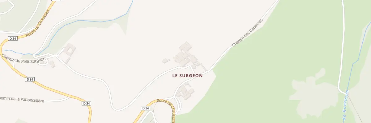 Plan du 5262 Le Surgeon à Rontalon