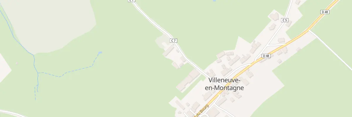 Plan du 3 Che de Nuit à Villeneuve-en-Montagne
